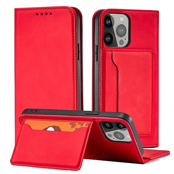 Magnet Card Case etui Samsung Galaxy S23 Ultra pokrowiec z klapką port