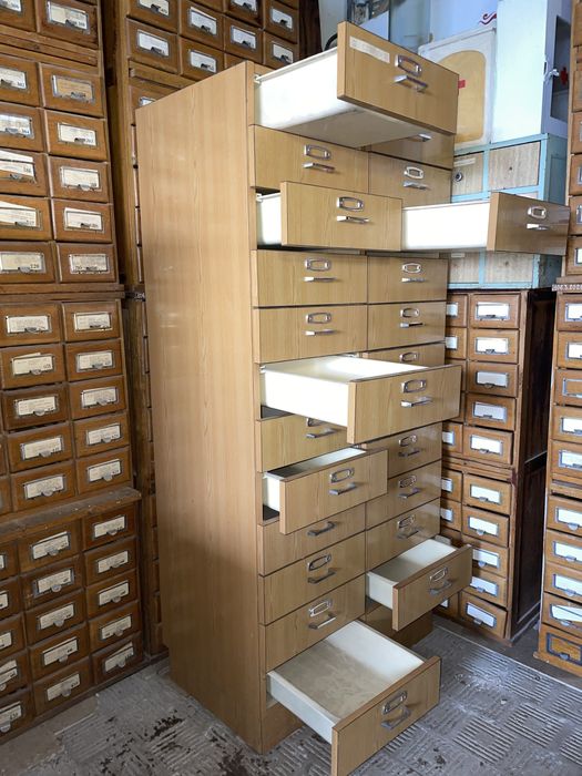 Картотека СССР Архивный шкаф Винтаж дизайн Ретро Лофт