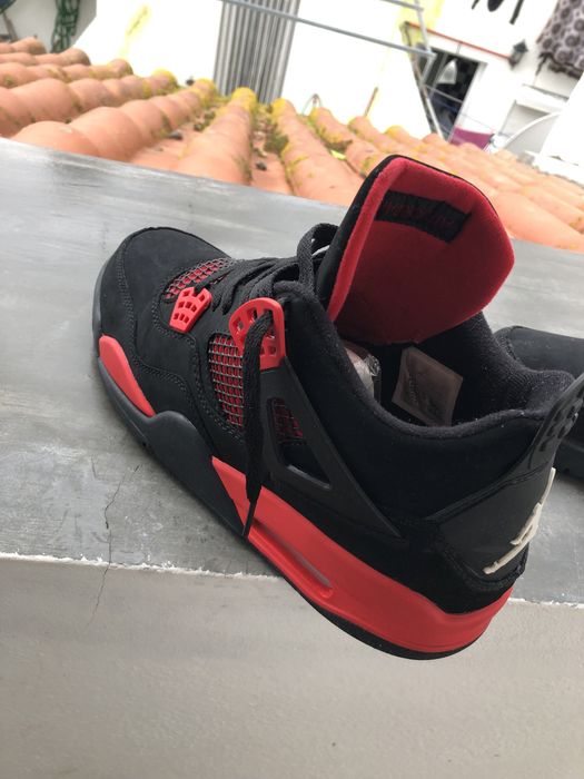 Jordan 4 Retro Red Thunder - Tamanho 44