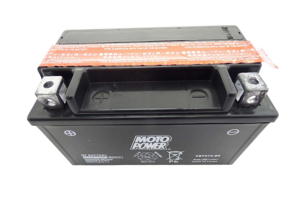 Akumulator 12V 6Ah 90A L+ AGM Moto Power CBTX7A-BS YTX7A-BS ETX7A-BS
