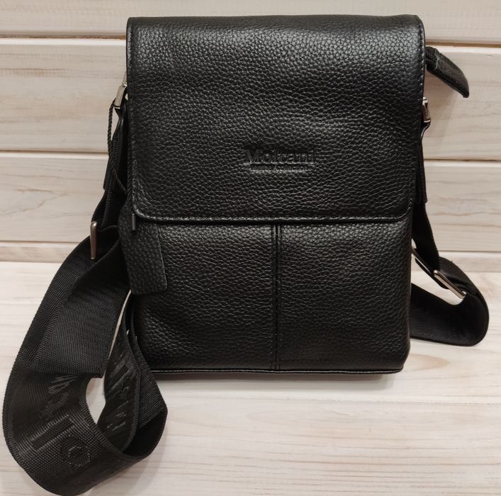 Сумка барсетка мужская натуральная кожа через плечо Moltani 6823-1