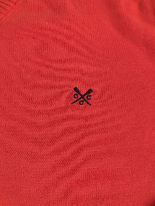 Pullover com decote em bico, manga comprida