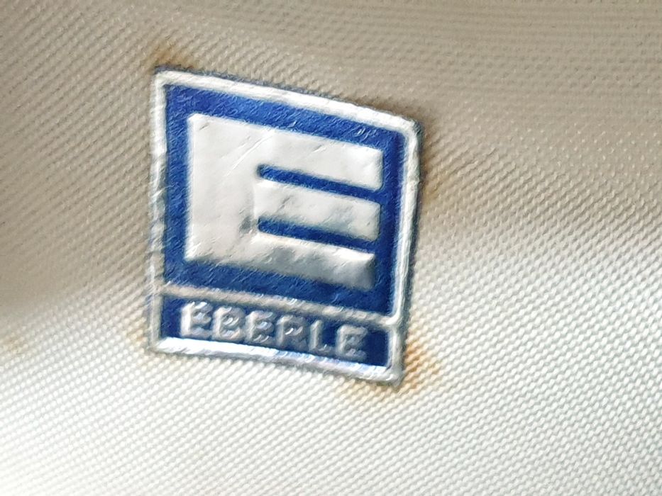 Par de argolas de guardanapo Eberle vintage com banho em prata