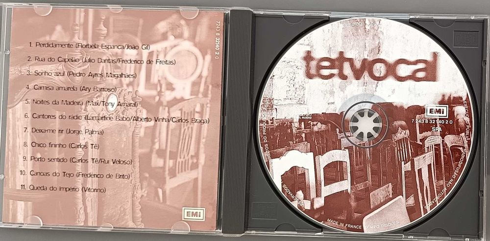 CD dos "Tetvocal" que cantam vários êxitos de autores e cantores portugueses, como novo.