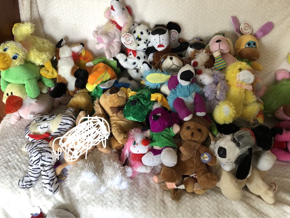 Игрушки мягкие, м’які іграшки