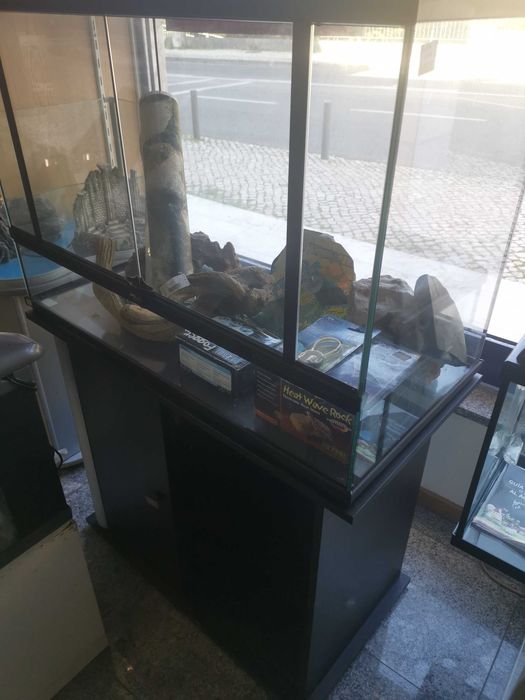 Aquários, tartarugueira e terrario