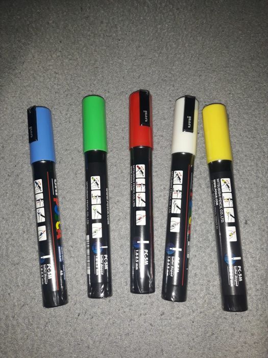 Marker POSCA PC-5M 5 sztuk