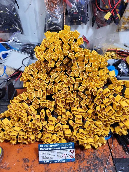 Кабель Amass XT60 Male 12AWG коннектор XT60 разъем дріт дрона