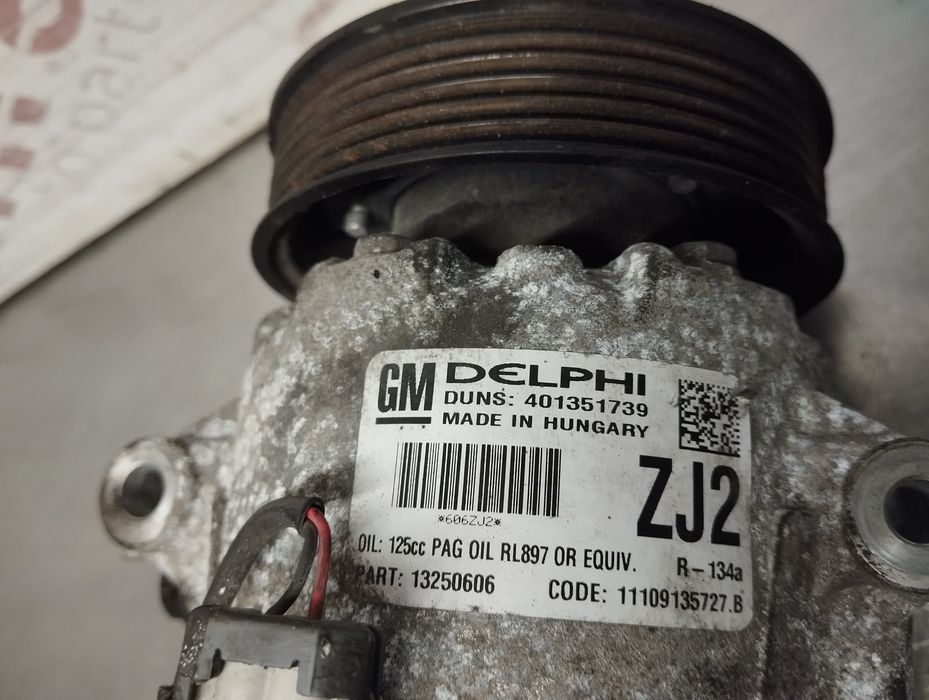 Compressor Ar Condicionado OPEL ASTRA J 1.7 CDTI (68) (92 kW / 125 cv) [12.2009 - 10.2015] A 17 DTR - 13250606, 401351739 1.7 CDTI (68) (92 kW / 125 c