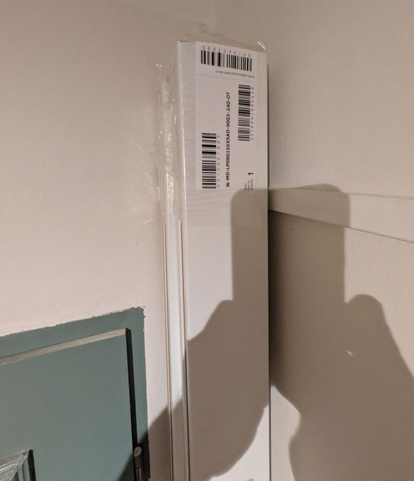 Listwa przypodłogowa MDF biała kwadrat 8cm 5szt (X2)