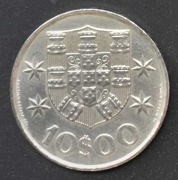 Moeda de 10$00 - Portugal - 1973