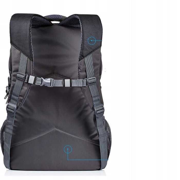 Camden Gear Plecak miejski szkolny na laptop komputer czarny 35 L