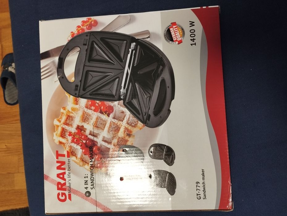Мультимейкер 4/1, вафельниця, бутербродниця