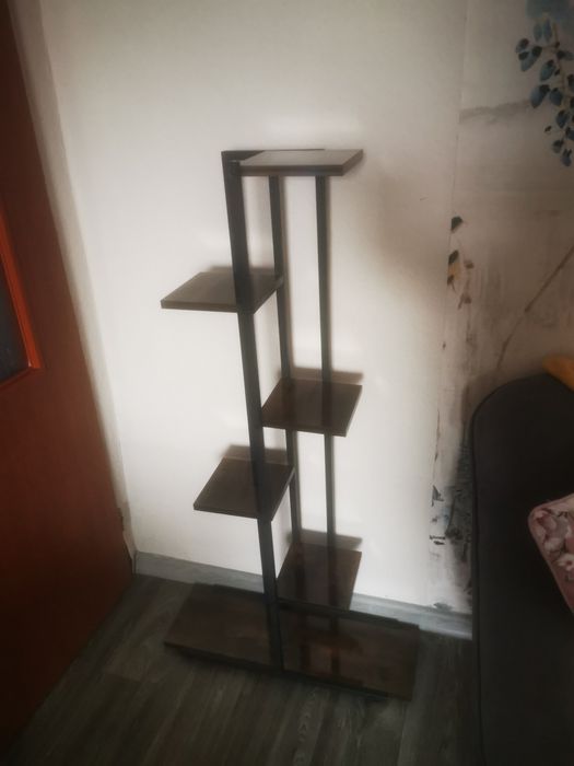 Kwietnik metalowy, drewno loftowy