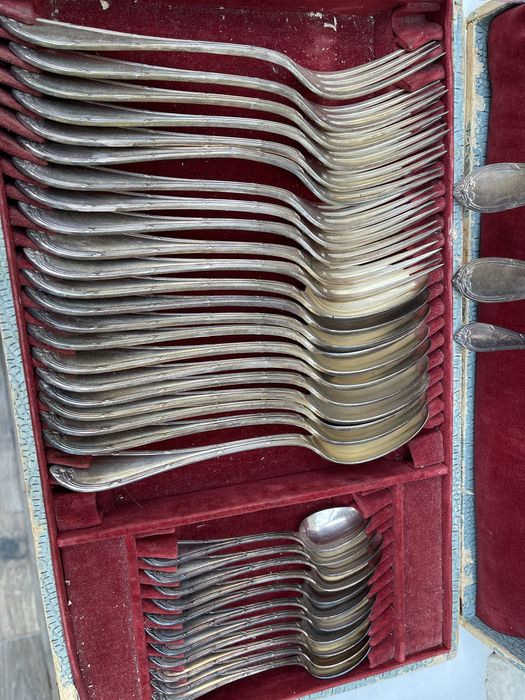 cailar bayard 90 stare francuskie postebrzane sztućce 36szt