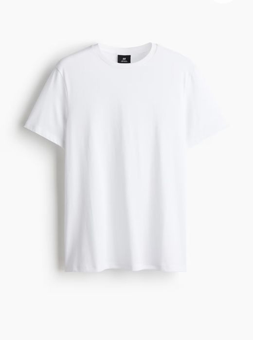 Чоловіча біла футболка H&M Regural Fit розміри: M ; L ; XL