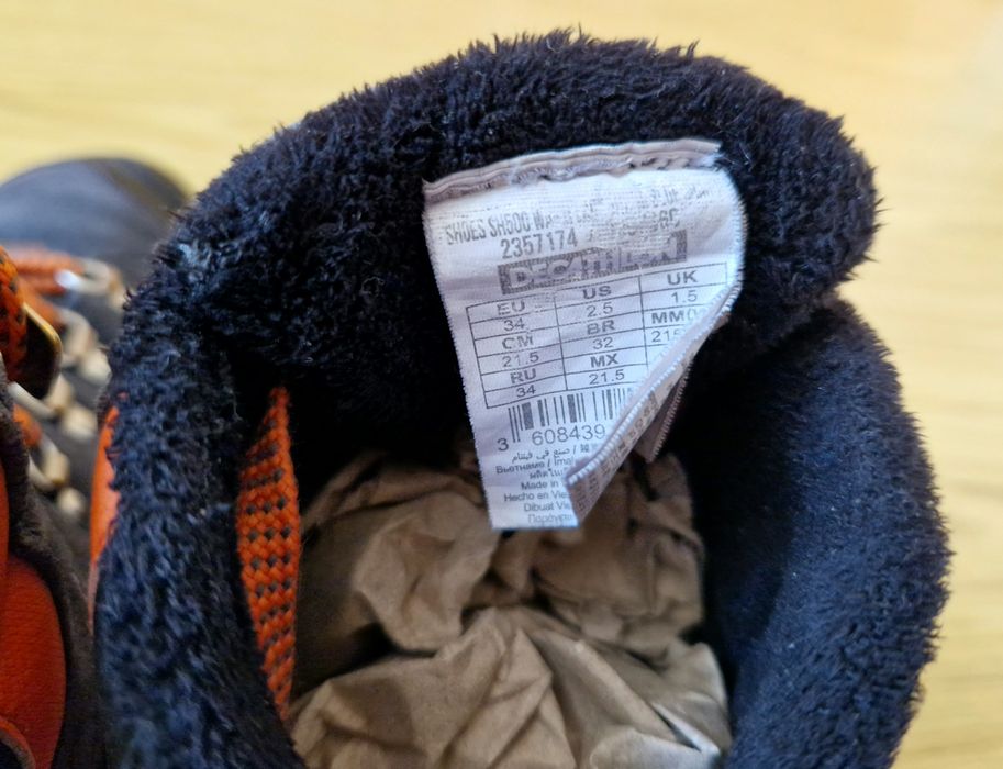 Ботінки зимові дитячі Quechua 34 розмір (стелька 21.5см) Waterproof Original