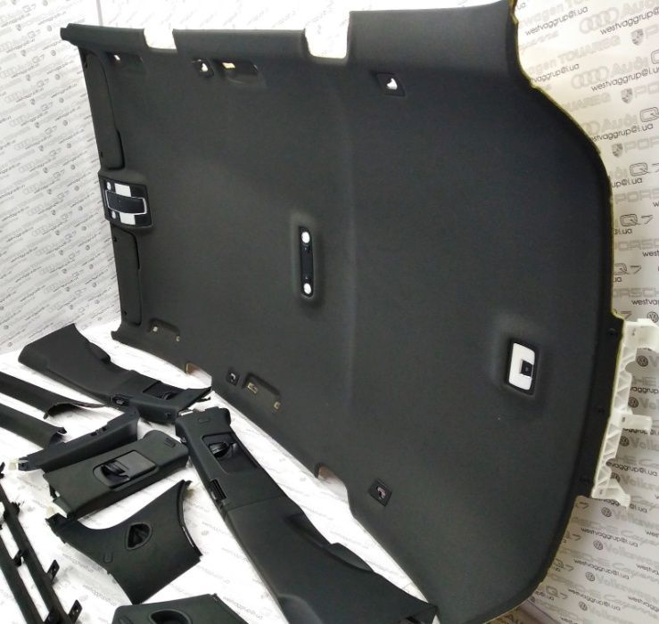 Потолок черний Стойки Салон Обшивка Audi Q7 / Ауди Ку7 / АудiКю7