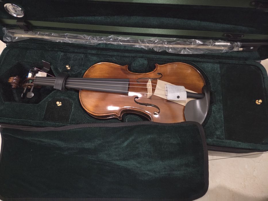 conjunto de Violino profissional/estudante avançado Cremona SV-500 (tamanho completo 4/4), rigorosamente NOVO,