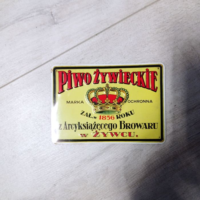 blachy reklamowe reklama piwa browar żywiec