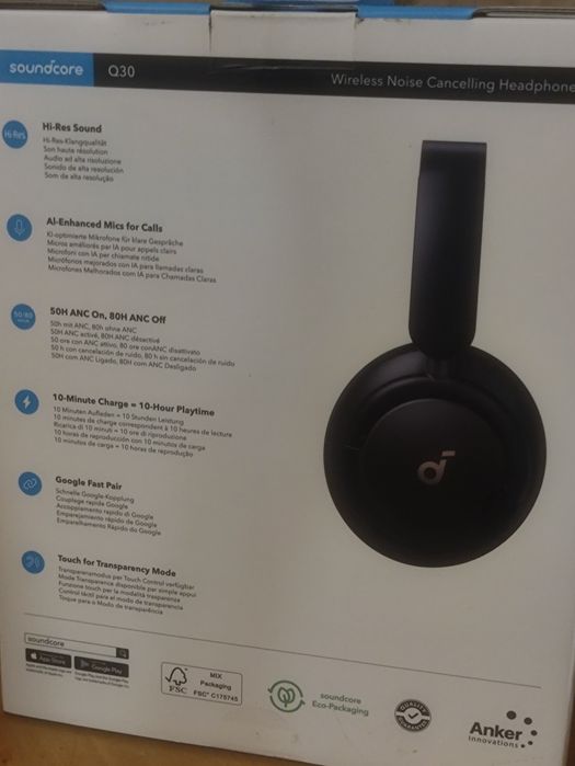 Наушники блютус Soundcore life Q30 с активным шумодавом - Звук БОМБА