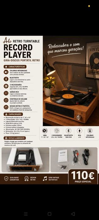 Gira discos 110€. Oportunidade