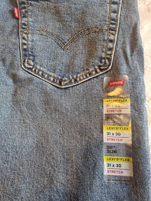 Calça Azul Ganga: Levis 511 Slim jeans (w31 L30) Originais - NOVAS