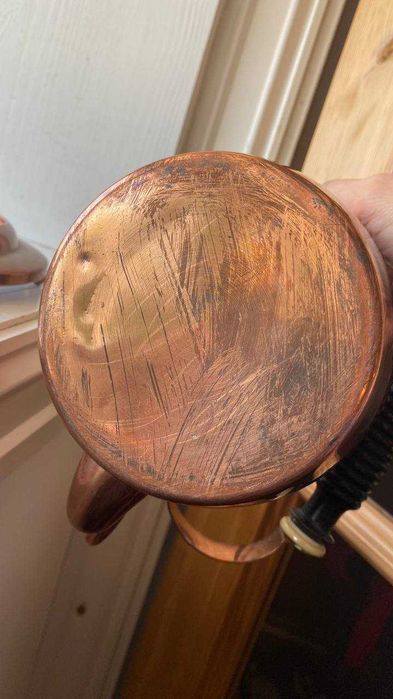 Чайник медный на 0,8 л. на подставке