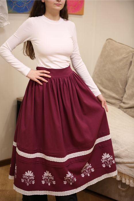 Етно спідничка з вибійкою
