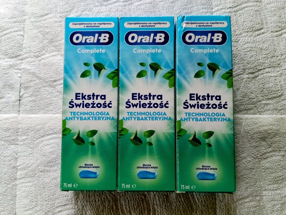 Oral-B Complete Ultimatum Fresh technologia antybakteryjna pasta do zębów 75 ml 3 szt.