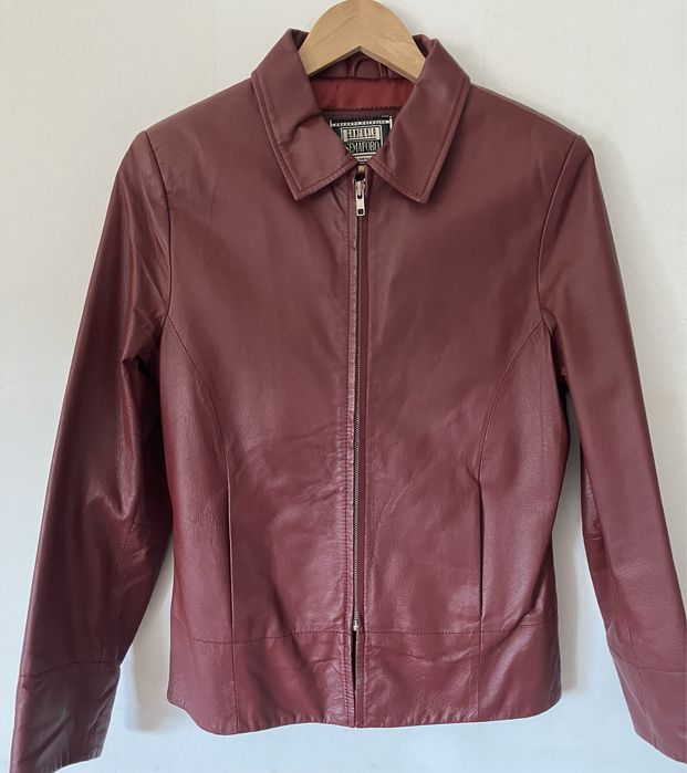 Casaco pele cor Bordeaux