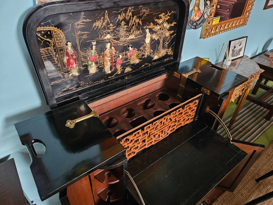 Magnifico móvel bar Oriental - óptimo estado geral