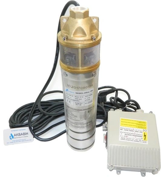 Насос для колодцев скважины 60 м напор 750 Вт