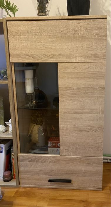 Zestaw BRW witrynki i szafka rtv