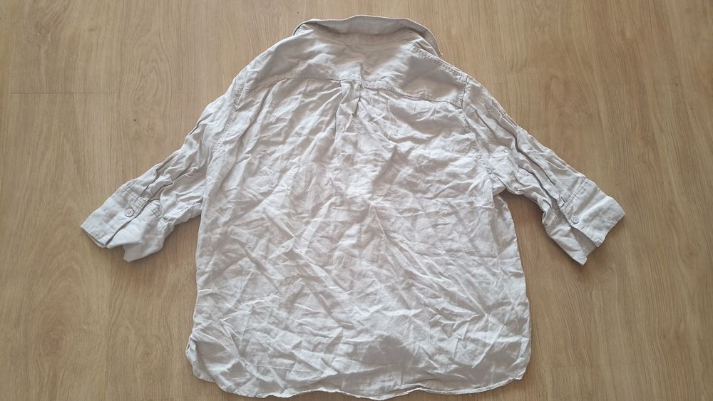 Lniana bluzka koszula oversize Zara rozmiar XL