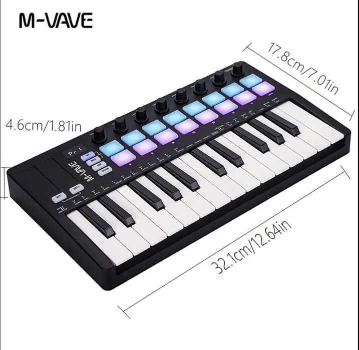 Міді клавіатура контролер M-VAVE SMK-25(2000mAh)