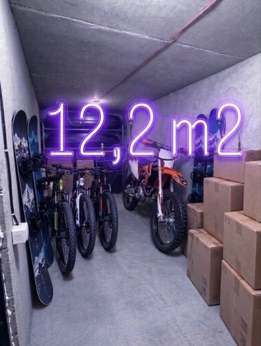Оренда кімнати 12,2 м2 у підземному паркінгу кладова комора кладовка