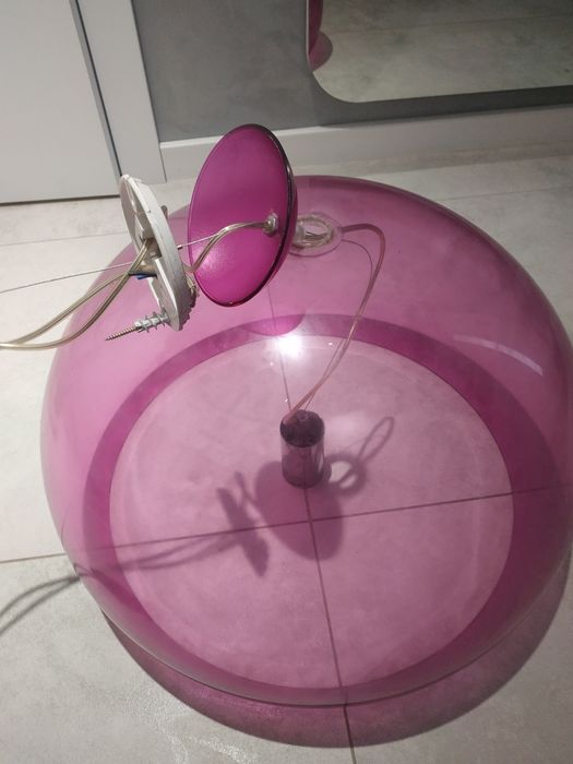 Lampa Kartell Medium FL/Y lampa wisząca LED różowa
