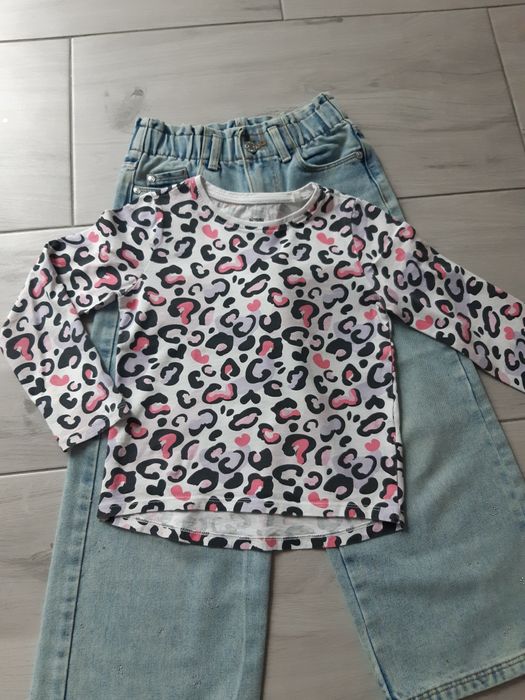 Spodnie i bluzki roz. 122