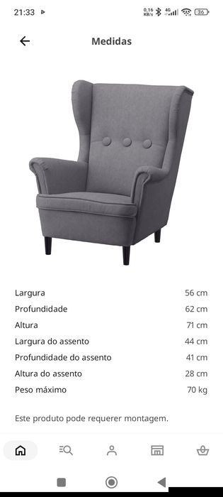 Poltrona / cadeirão de criança - IKEA