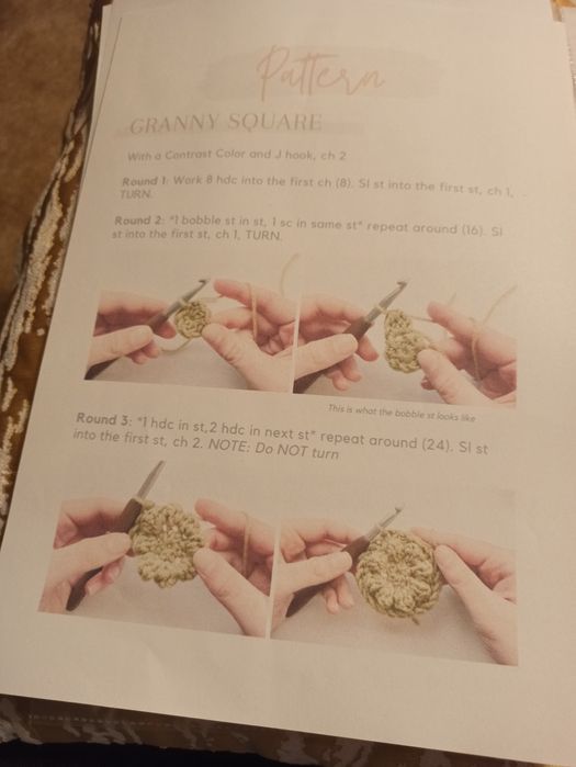 Padrão de crochê para manta/colcha