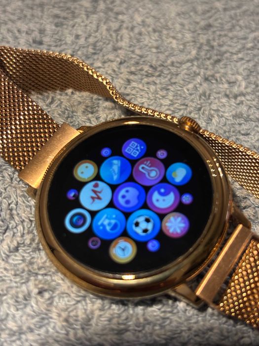 Smart Watch Atlanta, kolor złoty, komplet + paski, stan bdb 100% OK