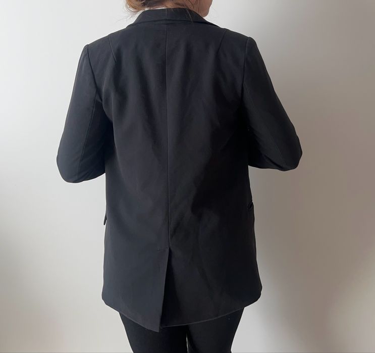 Czarna marynarka oversize jeden guzik 34 Cubus