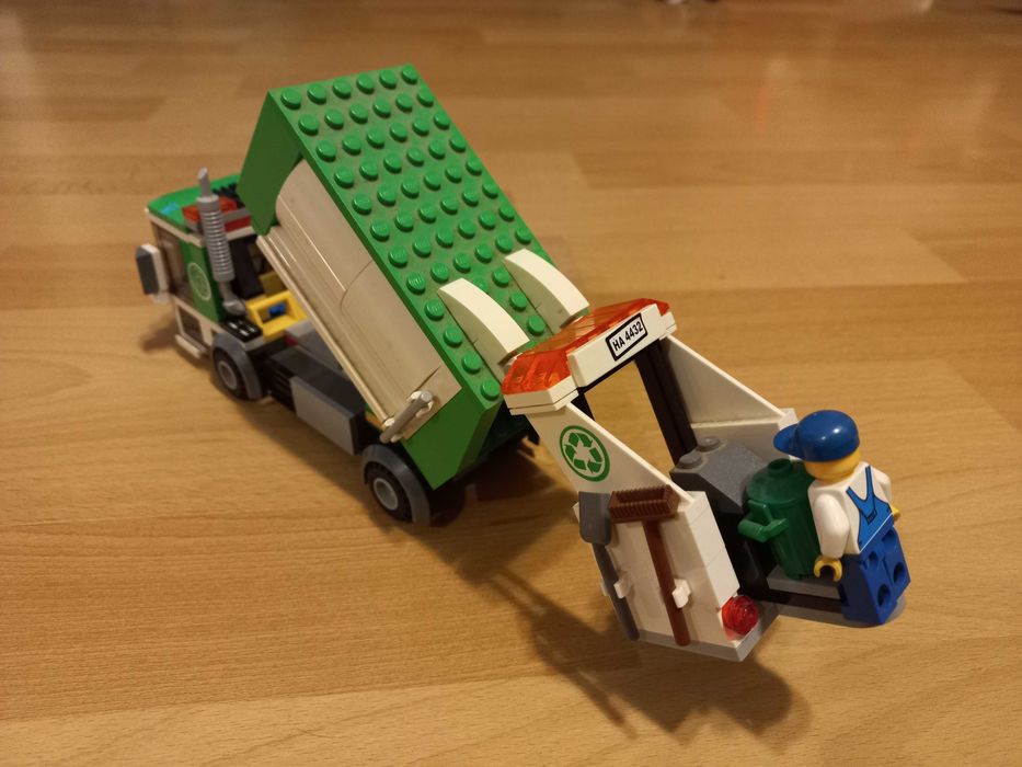 Lego city, śmieciarka.