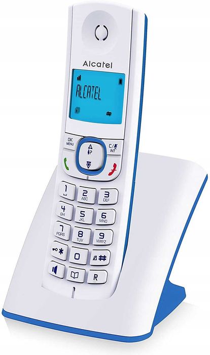 Telefon bezprzewodowy Alcatel F530 biało-niebieski