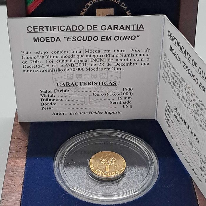 Moeda "1 Escudo em Ouro"