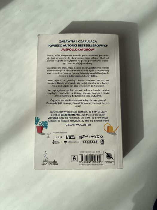 Książka „Zamiana” - Beth O’leary