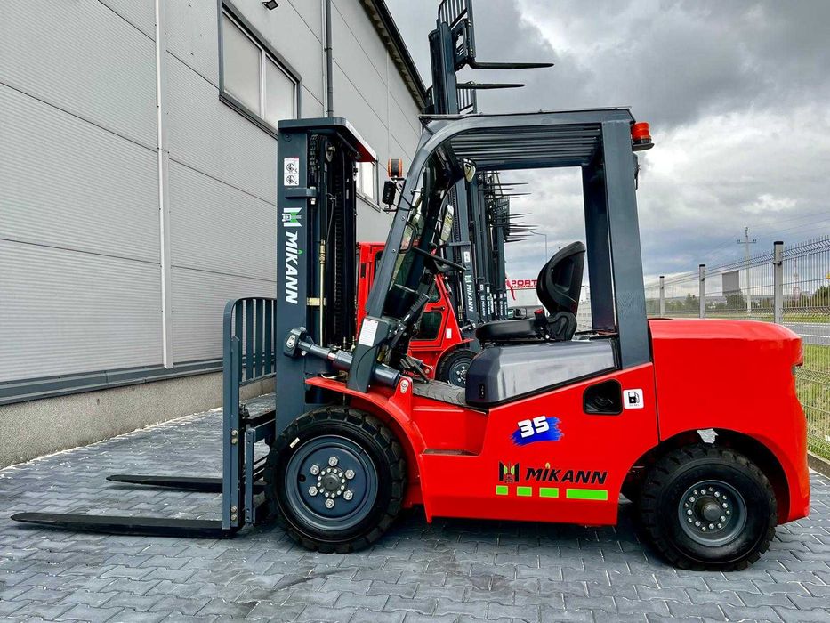Wózek Widłowy 3,5T MIKANN, Maszt 4.5m,Triplex, Diesel  Półkabina