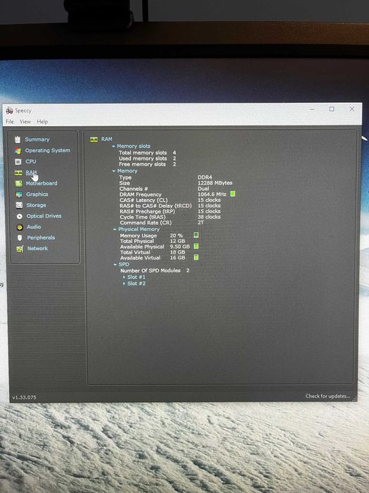 Komputer stacjonarny gamingowy Intel i7-7700 RTX2060 12GB RAM SSD+HDD