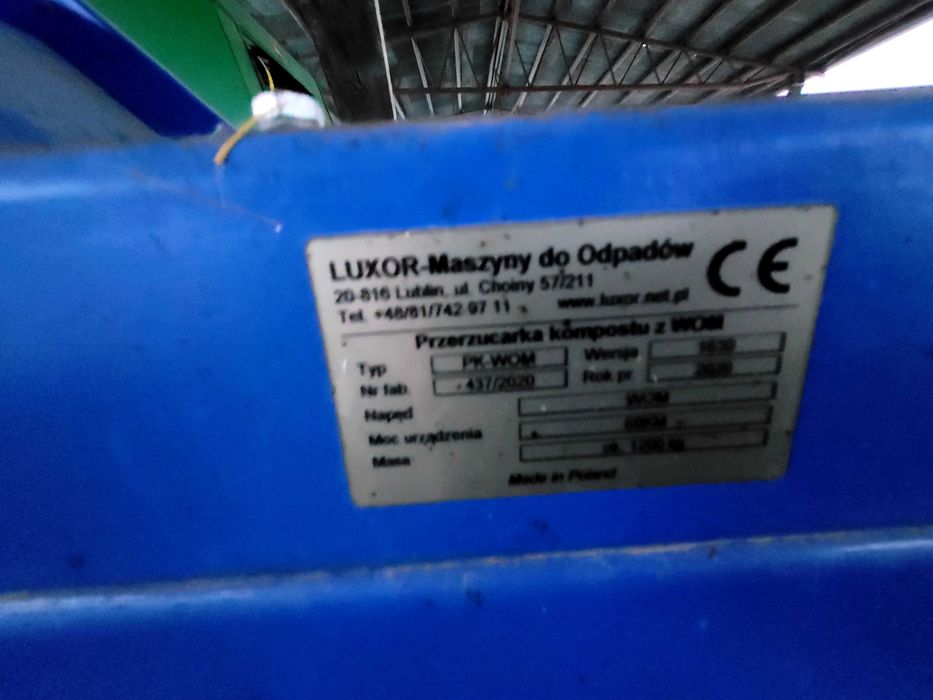 Luxor ciągnikowa przerzucarka do kompostu PK-1630